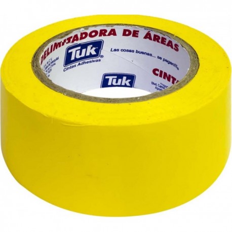 Cinta Delimitadora 48 mm x 33 m Amarilla Tuk