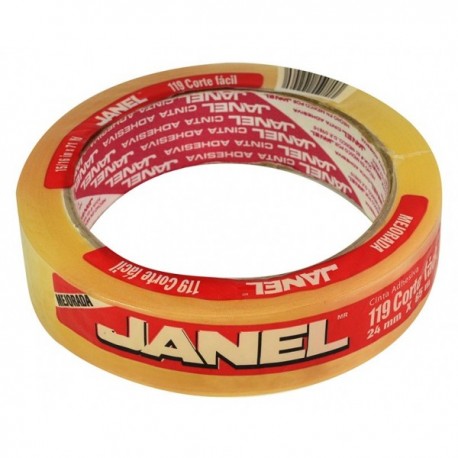 Cinta Transparente 24 mm x 65 m 119 Corte Fácil Janel