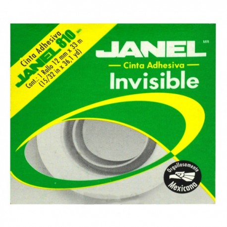Cinta Invisible 12 mm x 33 m 810 Janel