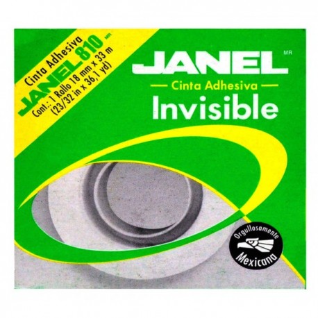Cinta Invisible 18 mm x 33 m 810 Janel