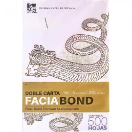 Papel Doble Carta Facia Bond c/500