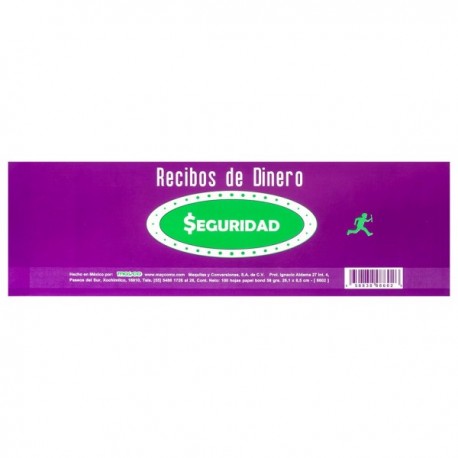 Recibo de Dinero con Talón