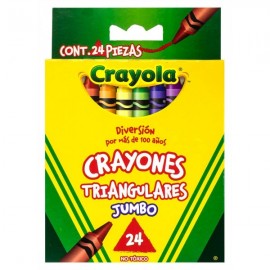 Crayones Jumbo Triangular Crayola c/24