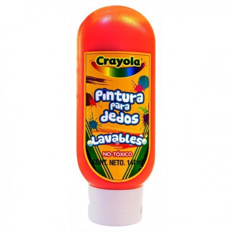 Pintura Para Dedos Lavable Crayola 147 ml Naranja