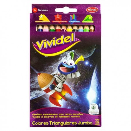 Colores Jumbo Triangular Vividel c/12