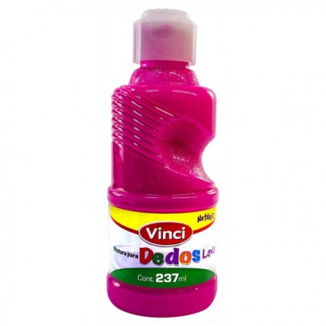 Pintura Para Dedos Lavable Vinci Magenta 237 ml