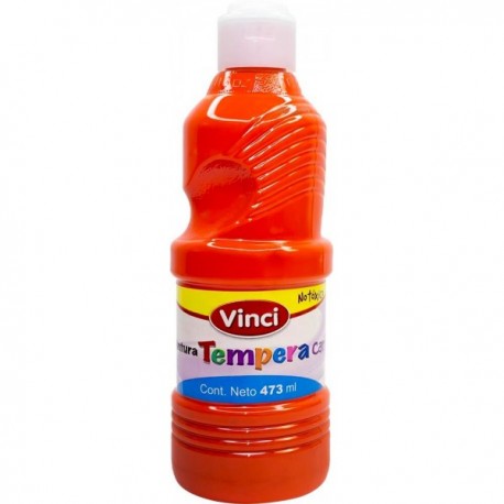 Pintura Témpera Cartel Naranja Vinci 473 ml