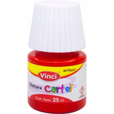 Pintura Vinci Cartel Rojo Carmesí 25 ml