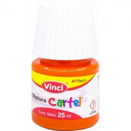 Pintura Vinci Cartel Rojo Naranja 25 ml