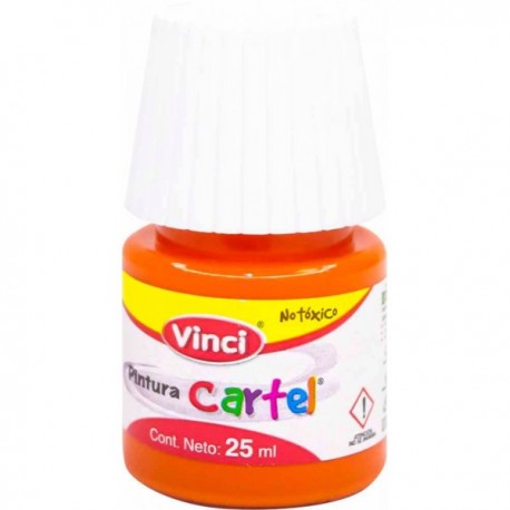 Pintura Vinci Cartel Rojo Naranja 25 ml