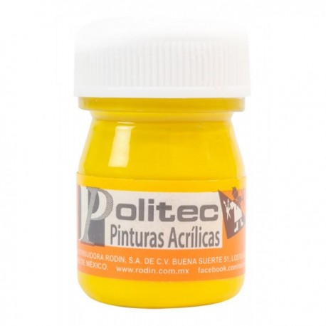 Pintura Acrílica Amarillo Medio Politec 20 ml