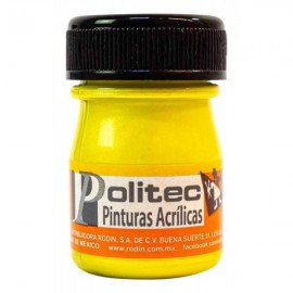 Pintura Acrílica Amarillo Nacarada Politec 20 ml