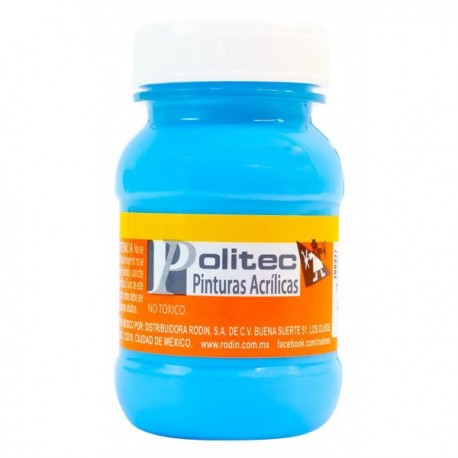 Pintura Acrílica Azul Pastel Politec 100 ml