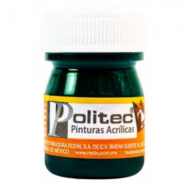 Pintura Acrílica Verde Oscuro Politec 20 ml