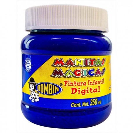 Pintura Digital Manitas Mágicas Bombin Azul Medio 250 ml