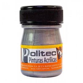 Pintura Acrílica Gris Nacarada Politec 20 ml