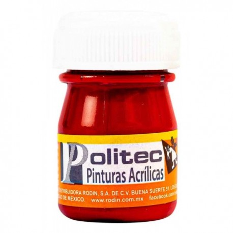 Pintura Acrílica Rojo Toluidina Politec 20 ml