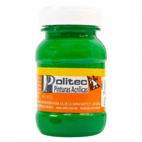 Pintura Acrílica Verde Claro Politec 100 ml