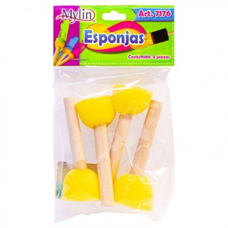 Esponja con Mango 3 cm c/4