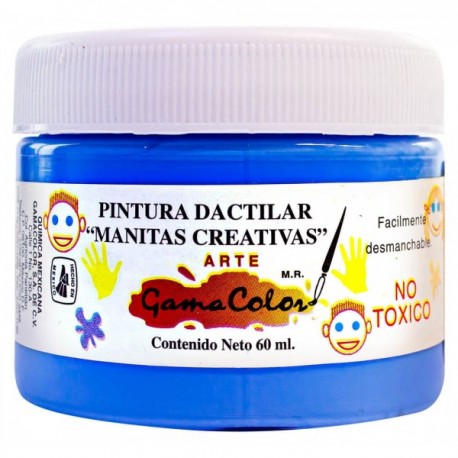 Pintura Dactilar Gama Color Azul Cielo 60 ml