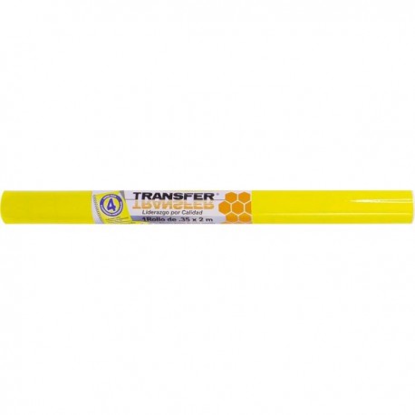 Rollo de Mica Adhesiva Transfer 35 cm x 2 m Amarillo