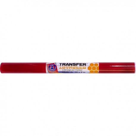 Rollo de Mica Adhesiva Transfer 35 cm x 2 m Rojo