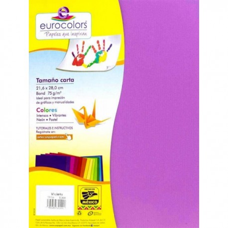 Papel Carta 75 gr c/100 Violeta