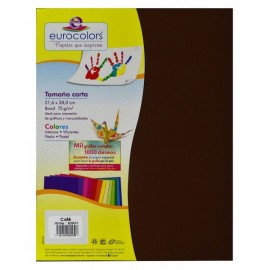 Papel Carta Café 75 gr c/100