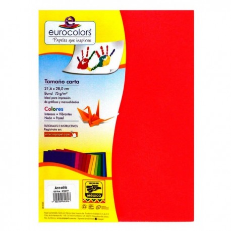 Papel Carta de Colores c/500