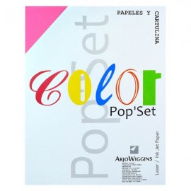 Papel Carta Fucsia c/100 Pop Set