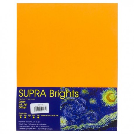 Papel Carta Papaya c/250