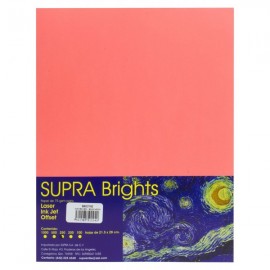 Papel Carta Rojo Neón c/250