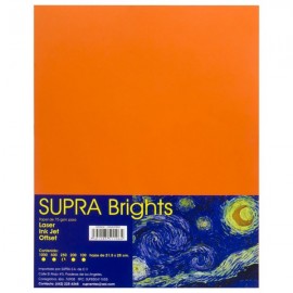 Papel Carta Naranja c/250