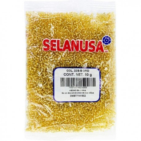 Chaquira 50 gr Oro