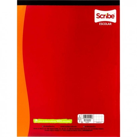 Block Carta Cuadro Chico 80 Hojas Scribe