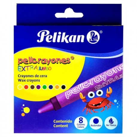 Crayones Pelikan Extra Jumbo c/8