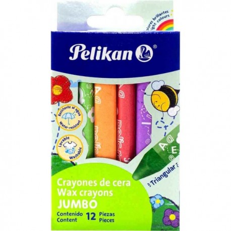 Crayones Pelikan Jumbo Triangular c/12