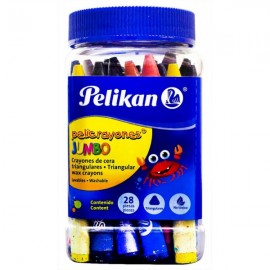 Crayones Pelikan Jumbo Triangular c/28