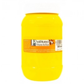 Pintura Acrílica Amarillo Claro Politec 500 ml