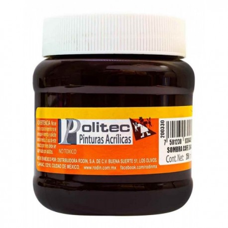 Pintura Acrílica Café Politec 250 ml