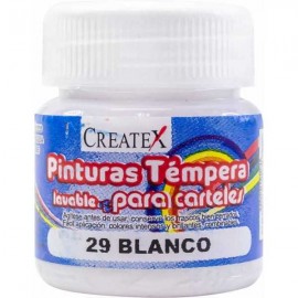 Pintura Createx Témpera Lavable Blanco 30 ml