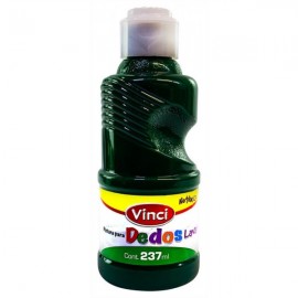Pintura Para Dedos Lavable Vinci Verde Oscuro 237 ml