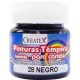 Pintura Createx Témpera Lavable Negro 30 ml