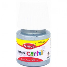 Pintura Metálica Vinci Cartel Plata 25 ml