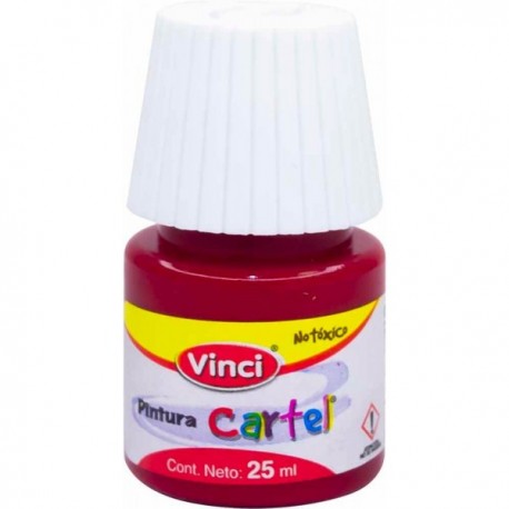 Pintura Vinci Cartel Rojo 25 ml
