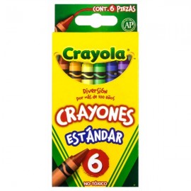 Crayones Estándar Crayola c/6