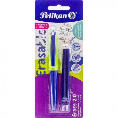 Bolígrafo Borrable Pelikan Erase 2.0 Gel Azul