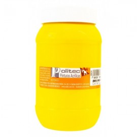 Pintura Acrílica Amarillo Medio Politec 500 ml