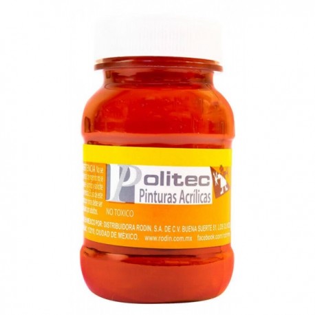 Pintura Acrílica Rojo Óxido Politec 100 ml