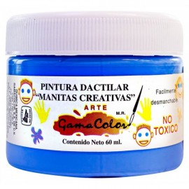 Pintura Dactilar Gama Color Azul Cielo 60 ml